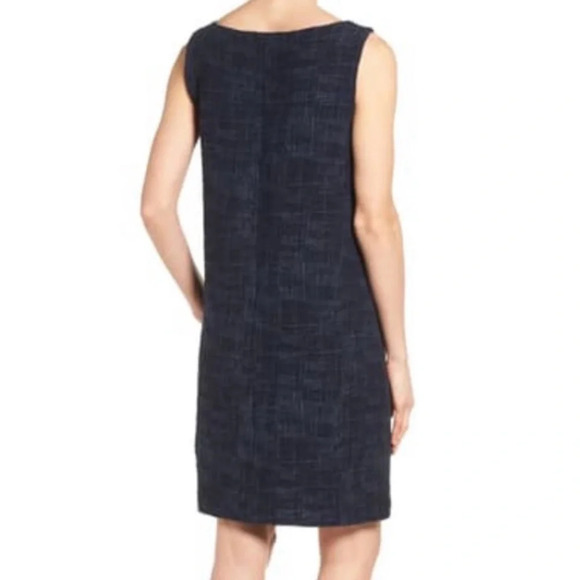 Eileen Fisher crosshatch sheath Dress 18720 - Picture 2 of 11